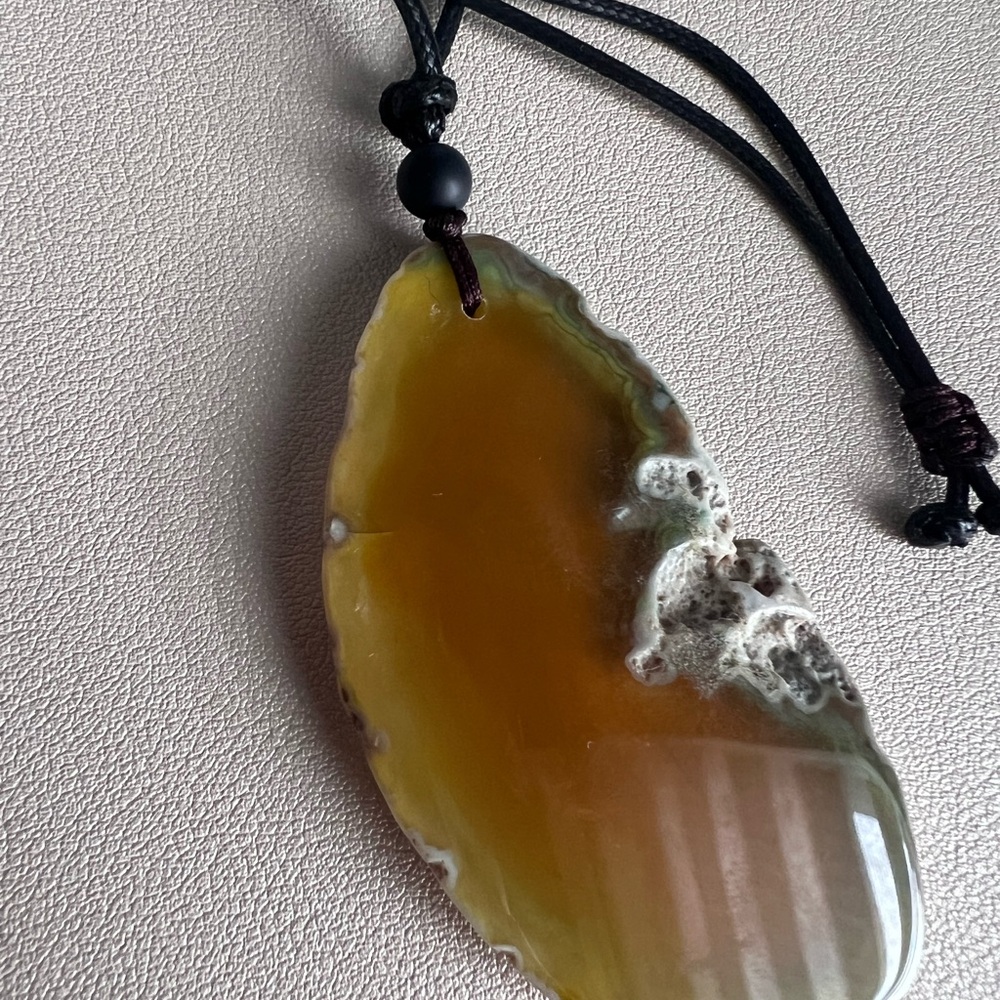 Vintage Agate Crystal Pendant